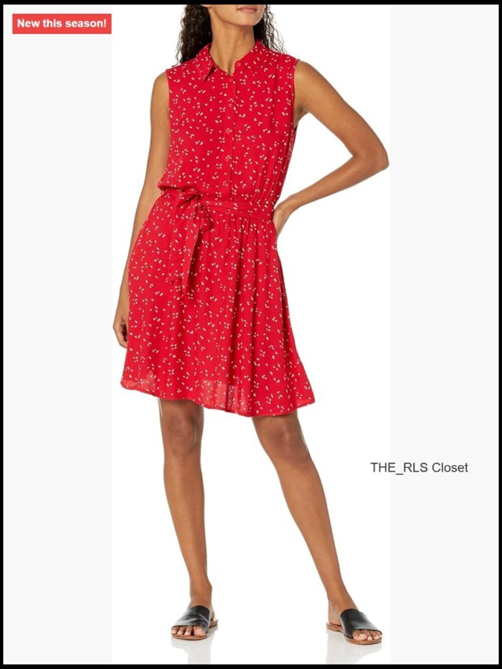 Sleeveless Summer Shirtdress Relaxed Fit Woven Viscose